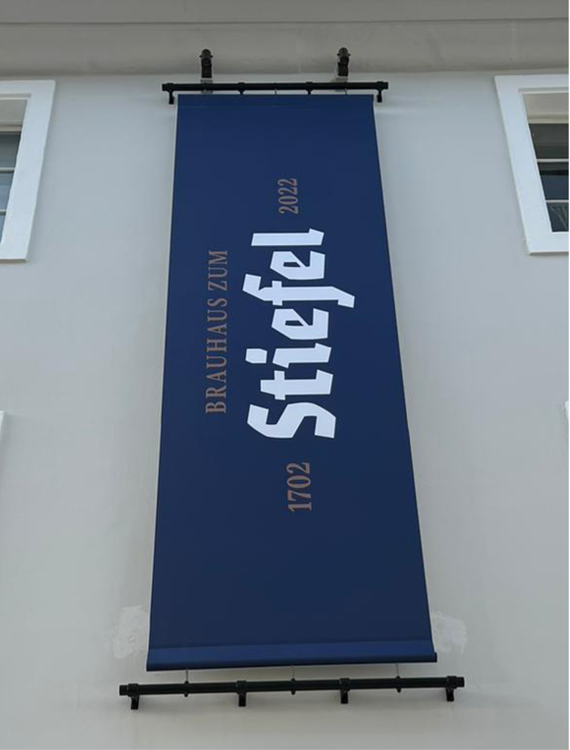 Brauhaus zum Stiefel Fassadenbanner