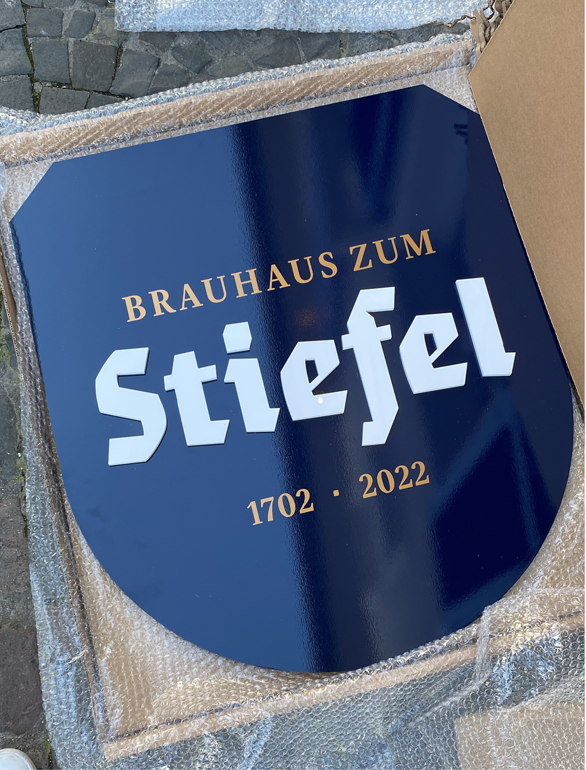 Brauhaus zum Stiefel Schild