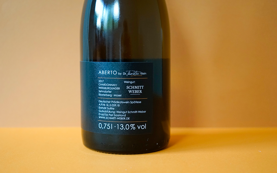 TriCoMedia Wein Aberto Etikett