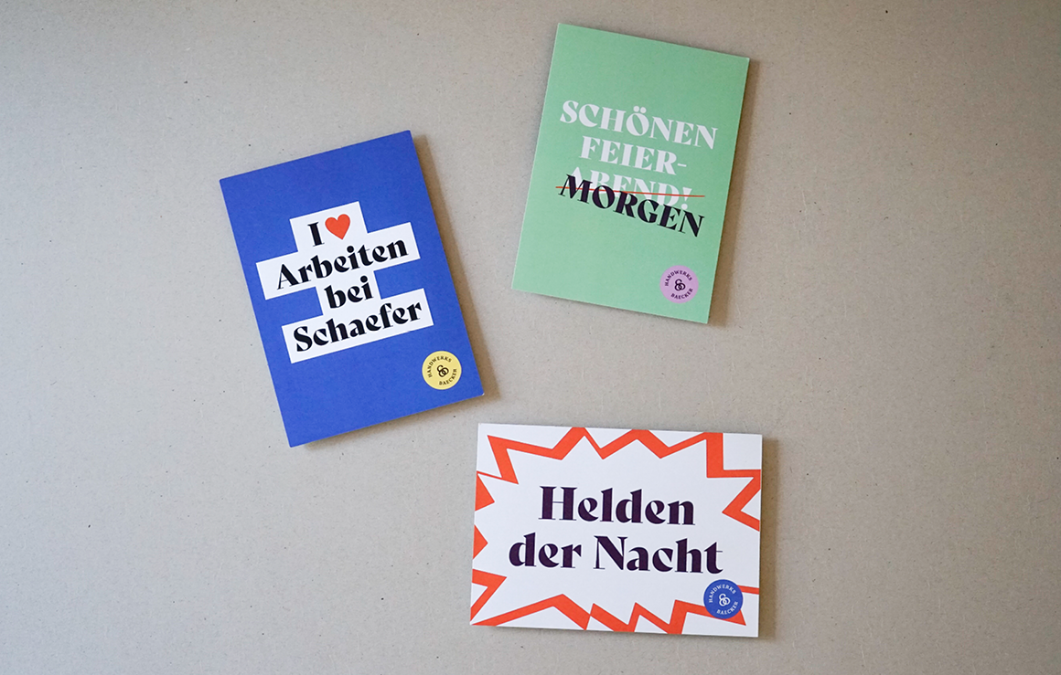 Bäckerei Schaefer Azubi Postkarten