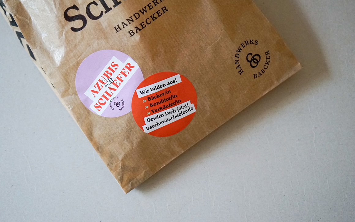 Bäckerei Schaefer Azubi Aufkleber