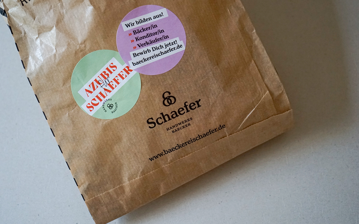 Bäckerei Schaefer Azubi Aufkleber
