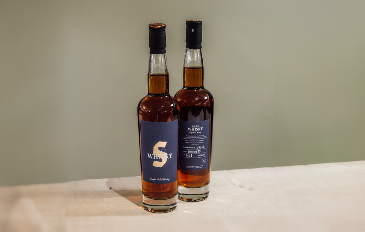 Brauhaus Stiefel Whiskyflaschen