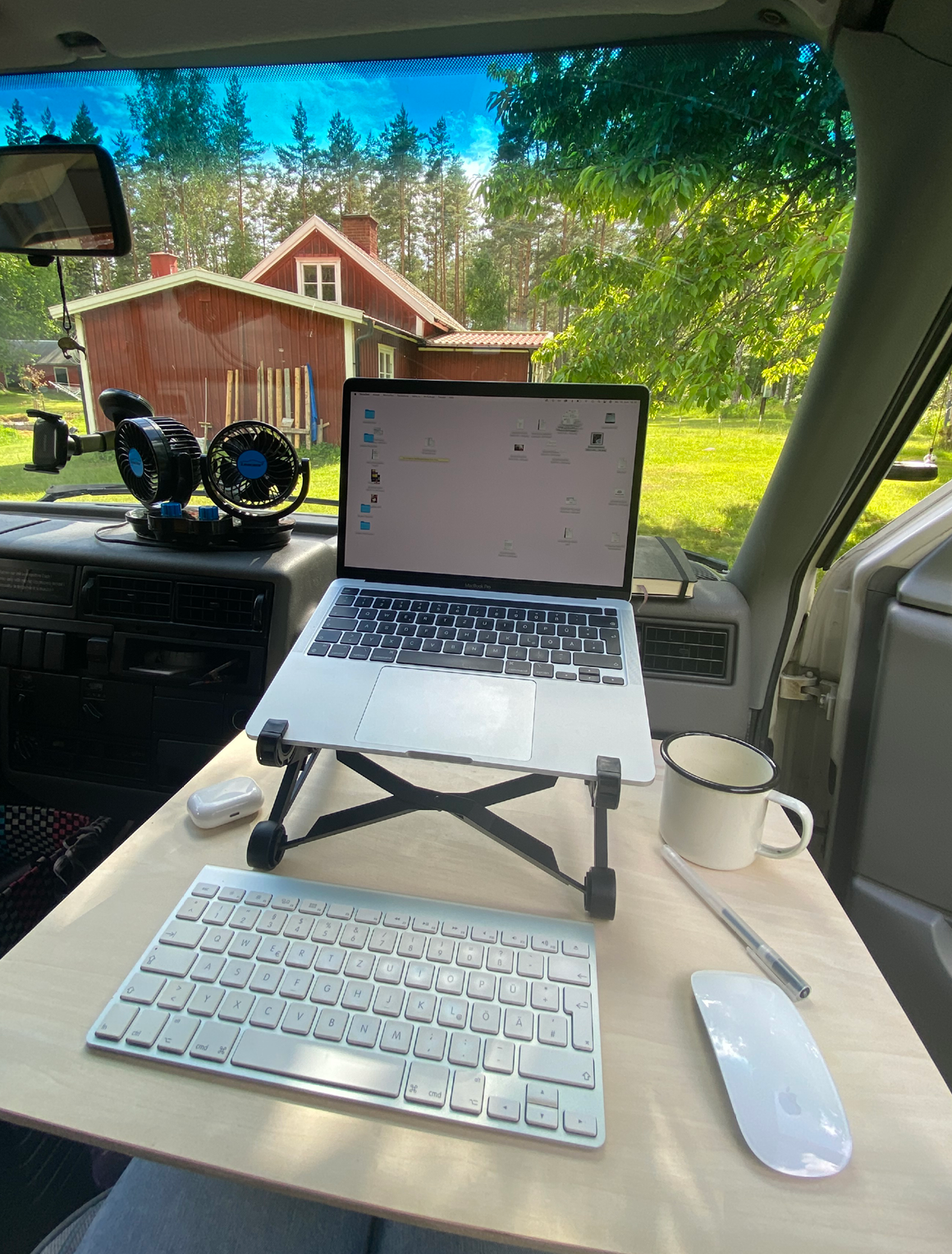 Arbeitsplatz mit Aussicht